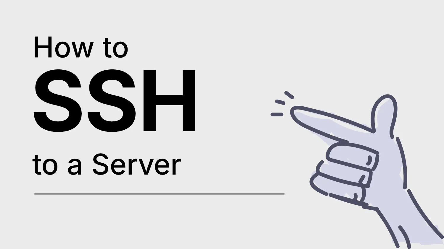 How to connect to a Server via SSH