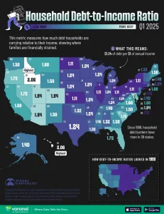 Infographic: Where U.S. Families are Most Strained by Debt