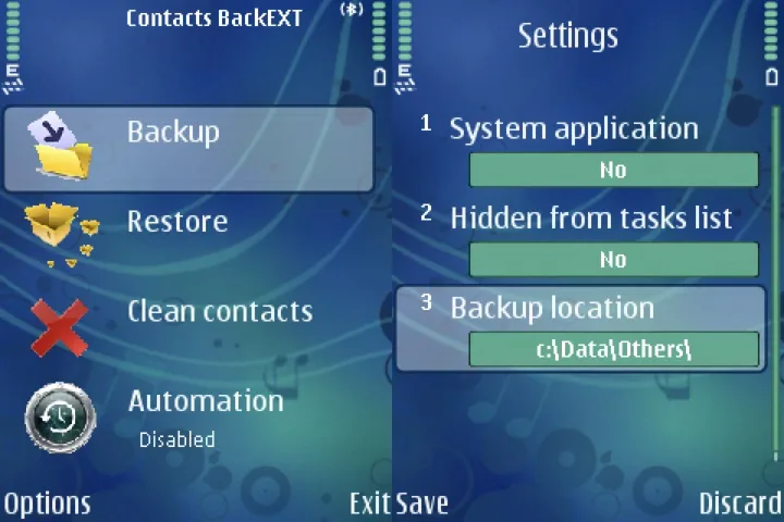 Contacts BackEXT 1.0 – Sao lưu và Phục hồi danh bạ