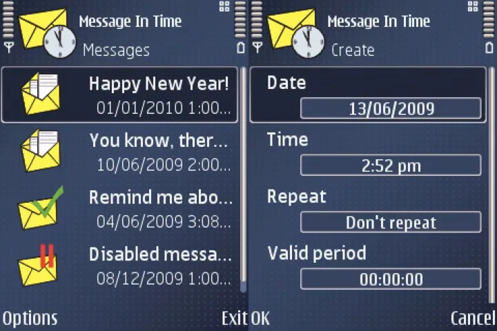 MobileEffort Message In Time 1.0 – Hẹn giờ gửi tin nhắn