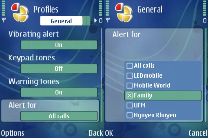 Sử dụng hiệu quả tính năng Groups trên Symbian