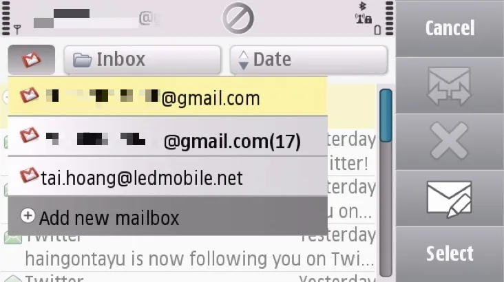Cài đặt Email trên Nokia N97