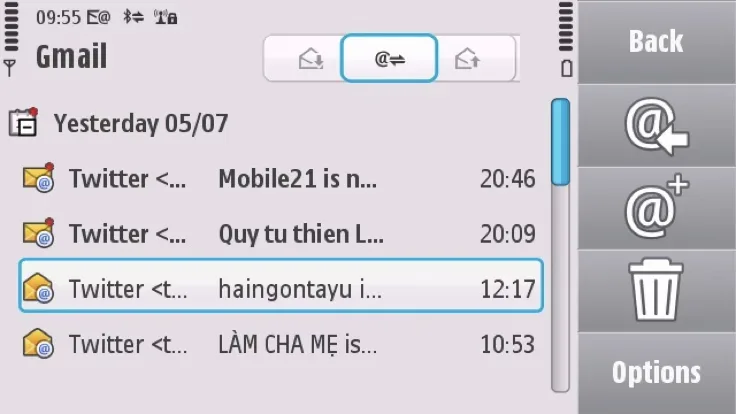 Cài đặt Email trên Nokia N97