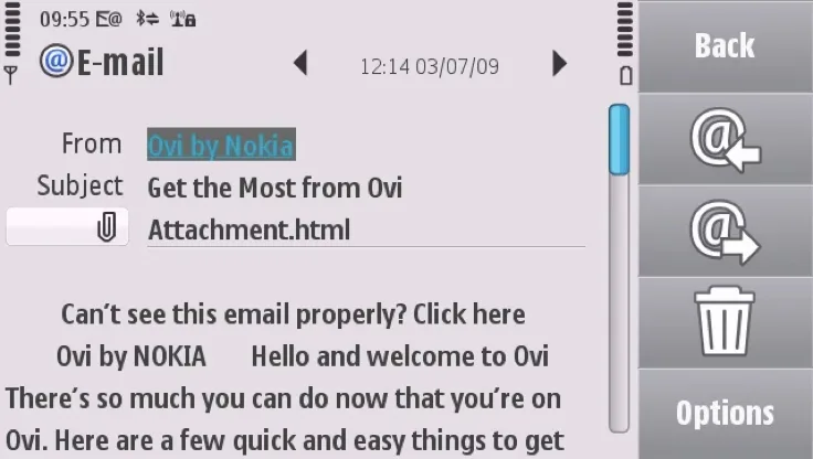 Cài đặt Email trên Nokia N97