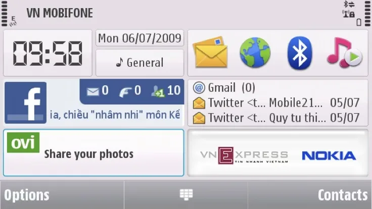 Cài đặt Email trên Nokia N97