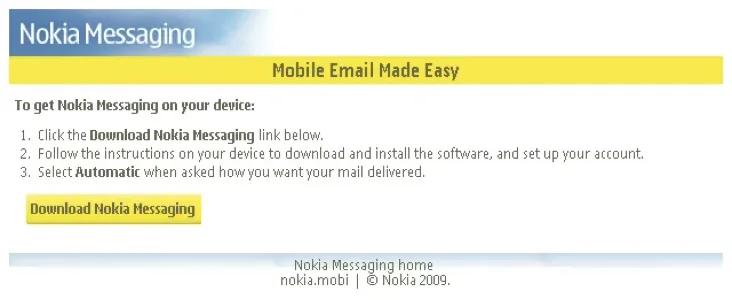Cài đặt Email trên Nokia N97