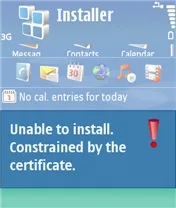 Ý nghĩa các thông báo lỗi của máy Symbian