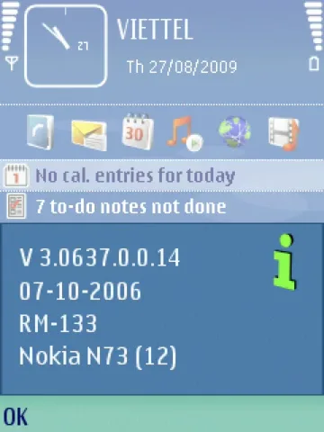 Một số mã thông dụng trên Symbian