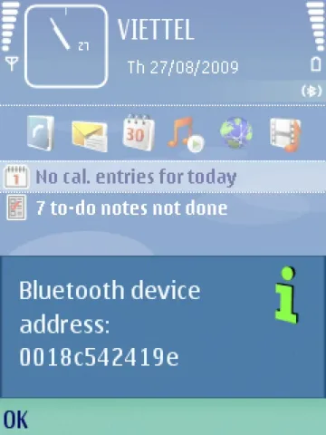 Một số mã thông dụng trên Symbian
