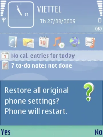 Một số mã thông dụng trên Symbian