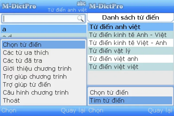 Từ điển cho Symbian
