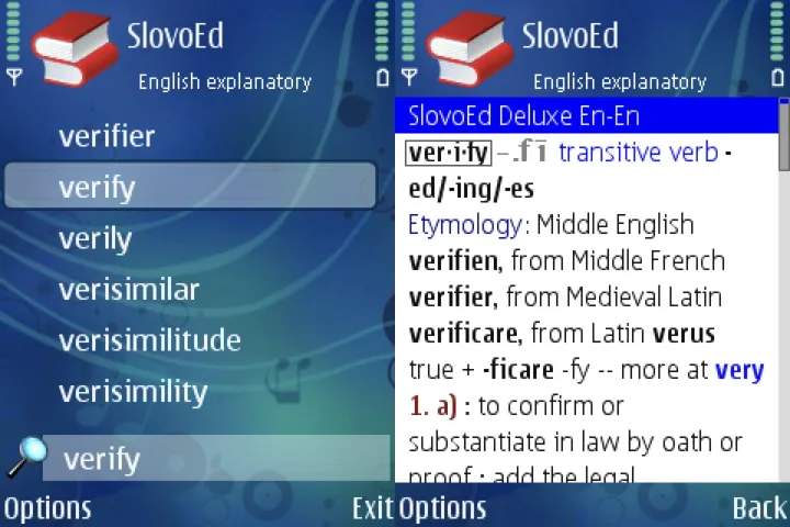 Từ điển cho Symbian