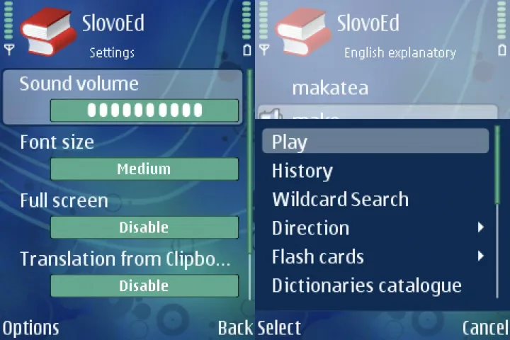 Từ điển cho Symbian