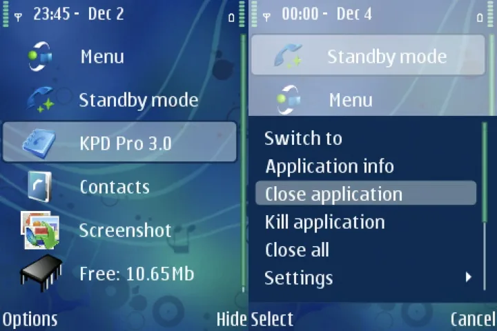 Kiểm soát các chương trình đang chạy ẩn trong Symbian
