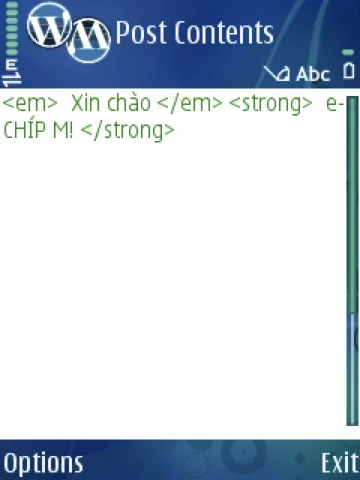 Dùng điện thoại viết blog trên WordPress.com