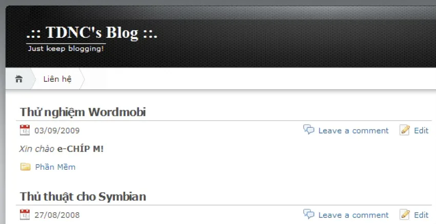 Dùng điện thoại viết blog trên WordPress.com