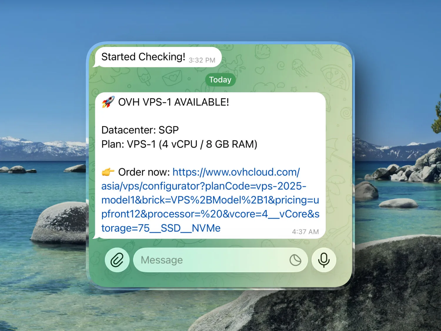 Monitor OVHcloud VPS Plans Availability with Python and Telegram on Raspberry Pi