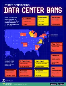 Infographic: U.S. States Moving to Restrict Data Centers